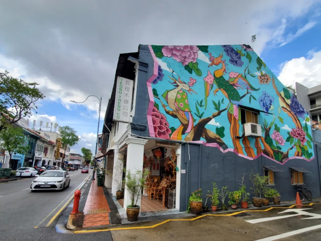 Joo Chiat Shophouse Phoenix Mural